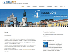 Tablet Screenshot of iscas2015.org
